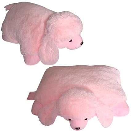 Large Pink Poodle Dog PET Pillow 