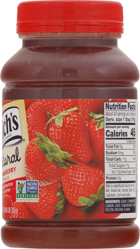 WELCH’S NATURAL STRAWBERRY SPREAD, 27 OZ
