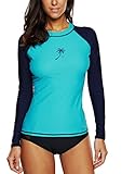 belamo Women Long Sleeve Rashguard surf Shirt Rash