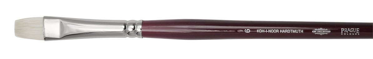 KOH-I-NOOR 9936 Bright Brush, Bristle, Silver, Size 6