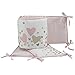Lambs & Ivy Confetti Heart 4 Piece Crib Bumper, Pink/Gold