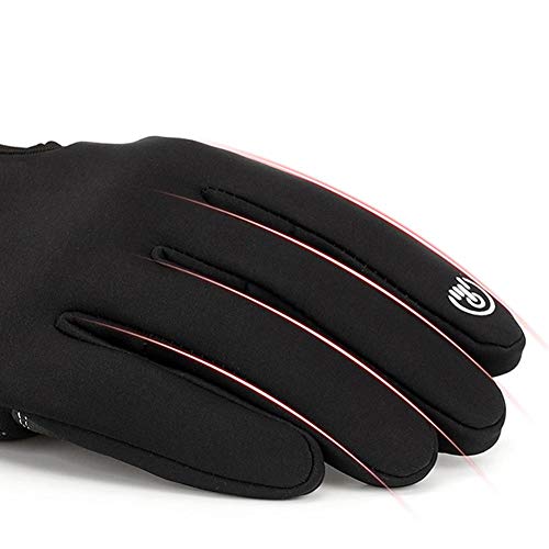 Heitaisi Unisex Warm Windproof Waterproof Gloves Touch Screen Non-Slip Gloves for Outdoor Sports Running Cycling Hiking Riding - Thumbnail 7