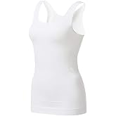 EUYZOU Women's Tummy Control Shapewear Tank Tops - Seamless Body Shaper Compression Top
