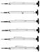 Moody Tools 58-0670S 6-Piece Slot/Phil/Screw Extractor Combo Reversible Driver Set, Silver Aluminum Handles, ‎ 6.34 x 4.17 x 0.55 inches