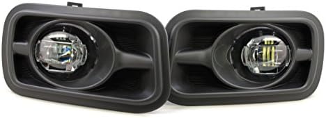 2015 2016 2017 Dodge Ram 3500 Morimoto XB Type Ram Projector LED Fog Light replacement Clear Lens 5500K