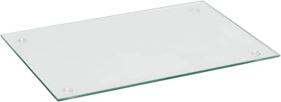Harbour Housewares Glass Chopping Board 50x40cm Clear Tempered