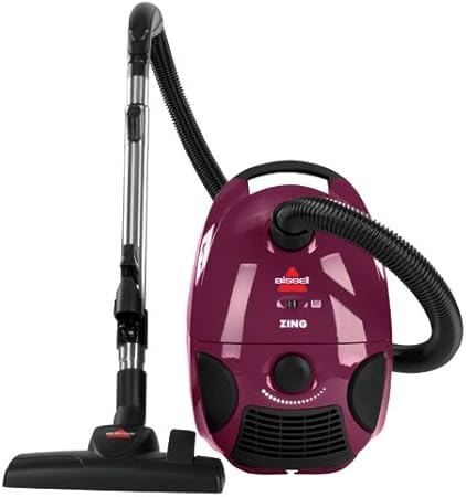 Amazon Com Bissell Zing Bagged Canister Vacuum Maroon 4122
