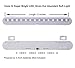 Jebsens T01 Battery Operated LED Closet Light, Wireless Motion Sensor Led Night Light, 14 LED Under Cabinet Lighting, Adjustable Wireless Portable, On/Off/Auto Modes, Cool White