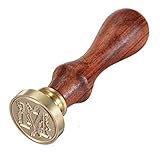 Yonger 26 letter A-Z Alphabet Initial Assorted Color Vintage Retro Classic Sealing Wax Seal Stamp for DIY Scrapbooking Card Making Wedding Decoration Light