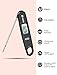 Habor Digital Cooking Kitchen Thermometer Instant Read Sensor with Foldable Probe for Food Baking Liquid Meat BBQ Grill Smokers, Classic Black
