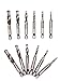 JKDRILL 6Pcs Drill Tap Combination Bit Set, 1/4