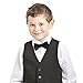 Bow Ties For Boys - Pre Tied Bow Tie Woven Black Boys Ties: Bowtie For Kids Formal Wedding Graduation School Uniforms