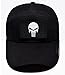 U-LIAN USA Flag Patch Tactical Morale Patch USA Flag Punisher Skull Patch Embroidered Hook&Loop Fastener Backing Military Emblem (Black)