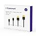 Micro USB Cable, Tronsmart [6 Pack] 20AWG Durable Charging Cable for Nexus, LG, Motorola, Android Smartphones (Black, 1ft x 1,3.3ft x 2,6ft x 3)