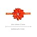 12PCS Baby Headbands Flower Hairbands 3.5Inch Hair Bows with Rhinestones Hair Accessories for Baby Girls Toddlers Infant Newborns