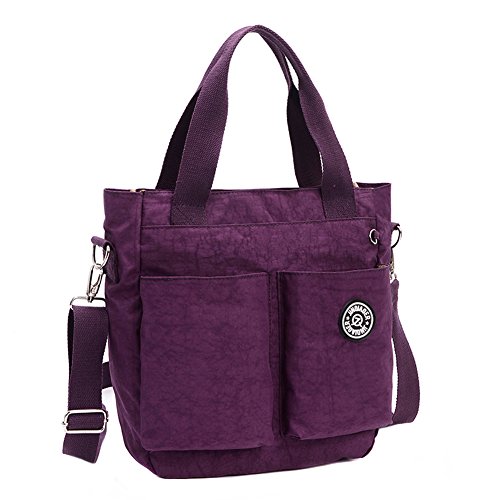 EasyHui Womens Nylon Crossbody Shoulder Bag Messenger Bag Handbags Waterproof Tote Bag Large Travel Mommy Bag