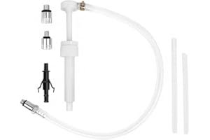 Zosgrew Fluid Pump for Standard Quart Bottles, 8cc Oil Suction Pump Kit, 3/8 Inches Metal Swivel, Transmission Fluid Pump wit