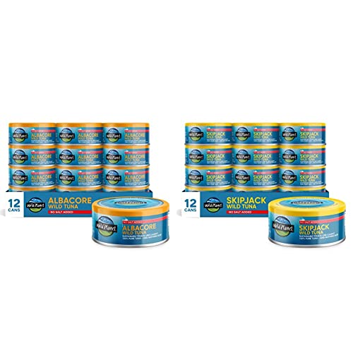 Wild Canned Tuna Variety Pack, Skipjack and Albacore Wild Tuna