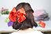 CN Large Hair Bows,8inch Grosgrain Ribbon Soild Color Huge Big Rhinestone Hair Bow For Girls Baby Pack of 9