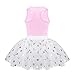 Alvivi Baby Toddlers Girls' Birthday Outfits Racer-Back Shirt with Shiny Polka Dots Tutu Skirt 2pcs Set Pink 12-18 Months
