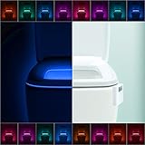 LumiLux Advanced 16-Color Motion Sensor LED Toilet Light, Internal Memory, Light Detection
