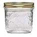Ball 40801 Golden Harvest Mason Regular Mouth 8oz Jelly Jar 12PK 'Vintage Fruit Design', RM 8 Oz, Clear primary