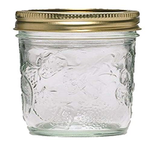 Ball Golden Harvest Mason Regular Mouth 8oz Jelly Jar 12PK 'Vintage
