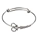 Zuo Bao Steampunk Shears Scissor Bangle Bracelet for Hairdresser (Silver)