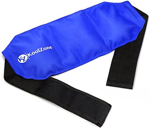 KoolZone Hot and Cold Pack with Adjustable Band XL 19"x7.8"- Enjoy Heat or Cold Therapy to Help Reduce Muscle Pain, Soreness and Inflammation - Lightweight and Reusable - Non-Toxic,Leak Proof