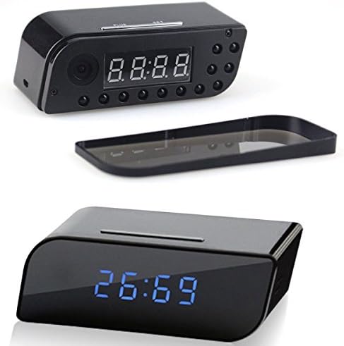 HD 720P Wireless Wifi IP Spy Hidden Camera Motion Security Alarm Clock IR DV Cam