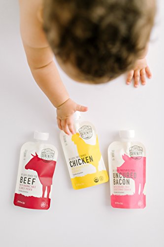 image for Serenity Kids Baby Food, Uncured Bacon with Organic Kale and Butternut