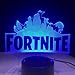 Fort-nite Game Logo 3D LED Lamp Light RGBW Changeable Mood Lamp 7 Colors Light Base Cool Night Light for Birthday Holiday Gift