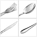 40 Piece Silverware Set, Stainless Steel Flatware Set Anti-Scald Cutlery Set for 8 by HIPPIH, Mirror Polished Utensils Set, Dishwasher Safe(sliver)