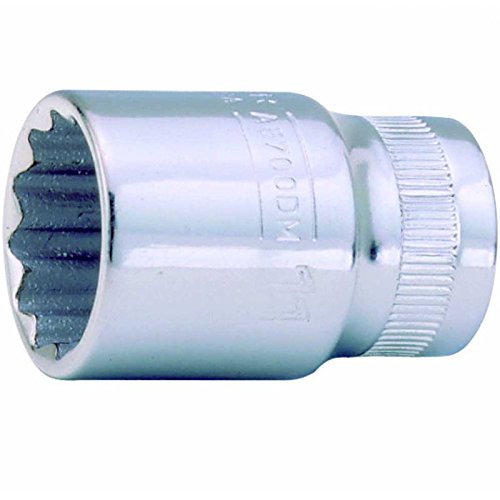Bahco A6700DM-5 1/4-Inch Bi-Hex Standard Length Socket, Silver, 5 mm
