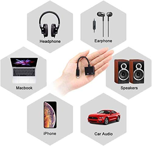Headphone Adapter for iPhone Charger Jack AUX Audio 3.5 mm Jack Adapter for iPhone Adapter Compatible with iPhone 7/7Puls/8/8Puls/11/10/X/XR/XS Dongle Accessory Connector Compatible iOS All Systems - Thumbnail 3