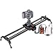 Electric Camera Slider,ASHANKS Carbon Fiber 0.8m/2.6ft Motorized Timelapse Photography Slider Silent Stepper Motor Camcorder Tracking Shooting Follow Focus Video Slider for Interview