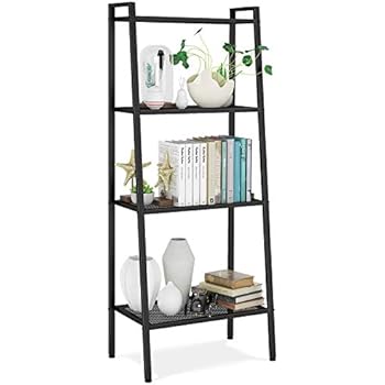 Amazon.com: HOMFA Metal 4 Shelf Bookcase, Multifunctional 