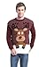 Daisysboutique Men's Holiday Reindeer Snowman Santa Snowflakes Sweater (Large, Reindeer)