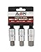 ABN 3 Piece 1/2in Drive Metric Hex Bit Socket Set, 12, 14, and 17 millimeters