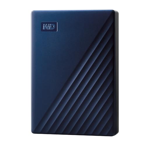 Photo 1 of *PASSWORD PROTECTED* WD 5TB My Passport for Mac, Navy, Portable External Hard Drive with backup software and password protection, USB 3.1/USB 3.0 compatible - WDBA2F0050BBL-WESN