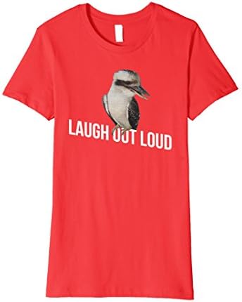 Women's LOL Laugh Out Loud Kookaburra t-shirt Large Red