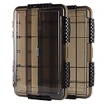 KEESHINE-Waterproof-Airtight-Fishing-Tackle-Box-2-PACKS-3700-Storage-Trays-Boxes-Organizer-Boxes-with-DIY-Adjustable-Dividers-Waterproof-3700-2-Packs-14-x-866-x-217