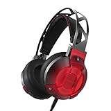 GAMING HEADSET dodocool Professional Headphone With Enhanced 7.1 Surround Over-Ear Stereo Breathe LED Light Noise Isolation Built-in Mic USB Interface 7.2ft/2.2m Cable For PS4 XBOXOne Nintendo PC MAC