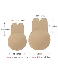 Breast Lift Tape,Lift Adhesive Bra Push Up Invisible Strapless Backless Bra Reusable 2 Pair