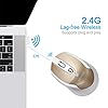 Wireless Mouse for Laptop Silent Cordless USB Mouse Wireless Optical Computer Mouse, 6 Buttons, AA Battery Used,1600DPI…