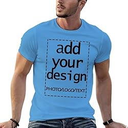 Custom Mens t Shitr Add Your Own Logo Text Photo