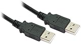 3M Metre USB 2.0 A Male to A Male Data Cable Lead - Black