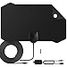 HDTV Antenna Amplified Digital HD TV Antenna 120+ Mile Range 4K 1080P Indoor Powerful HDTV Amplifier Signal Booster VHF UHF Freeview Television Local Channels w/Detachable Sign (Black)