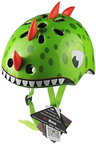 Kid's Multi-Sport Helmet, 48-52 CM / 18.9-21 IN , 3-12 Years Old Boys and Girls Safety Helmet for Roller Skating Skateboard BMX Scooter Cycling (Dinosaur)