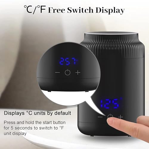 DMG TECH Wax Warmer for Hair Removal - Intelligent Melting Machine With 4 Packs Hard Wax Beads, Hand and Foot Waxing, LED Display